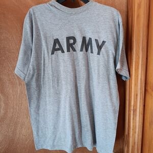 Gray "ARMY" Logo Tee